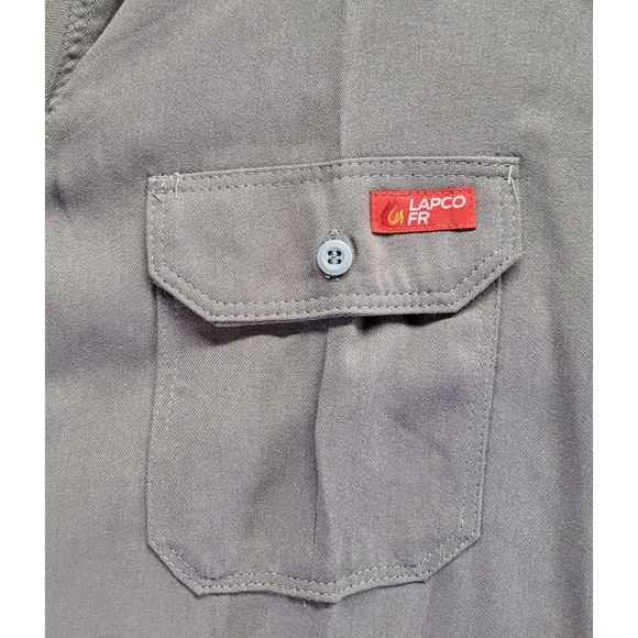 NEW LAPCO FR Men's Button‎ Shirt Flame Resistant CAT2 Long Sleeve Mens Size 2XLT - Picture 3 of 9